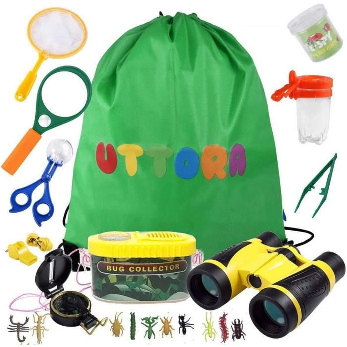 Jouets d'Extérieur avec Bousso UTTORA Jumelles Enfant,Kit Exploration d'enfants