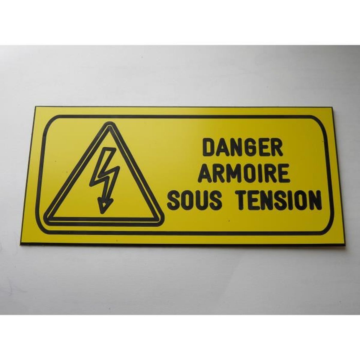 Plaque Gravee Danger Armoire Electrique Sous Tension Signaletique Achat Vente Signaletique Exterieure Plaque Gravee Danger Armoi Cdiscount
