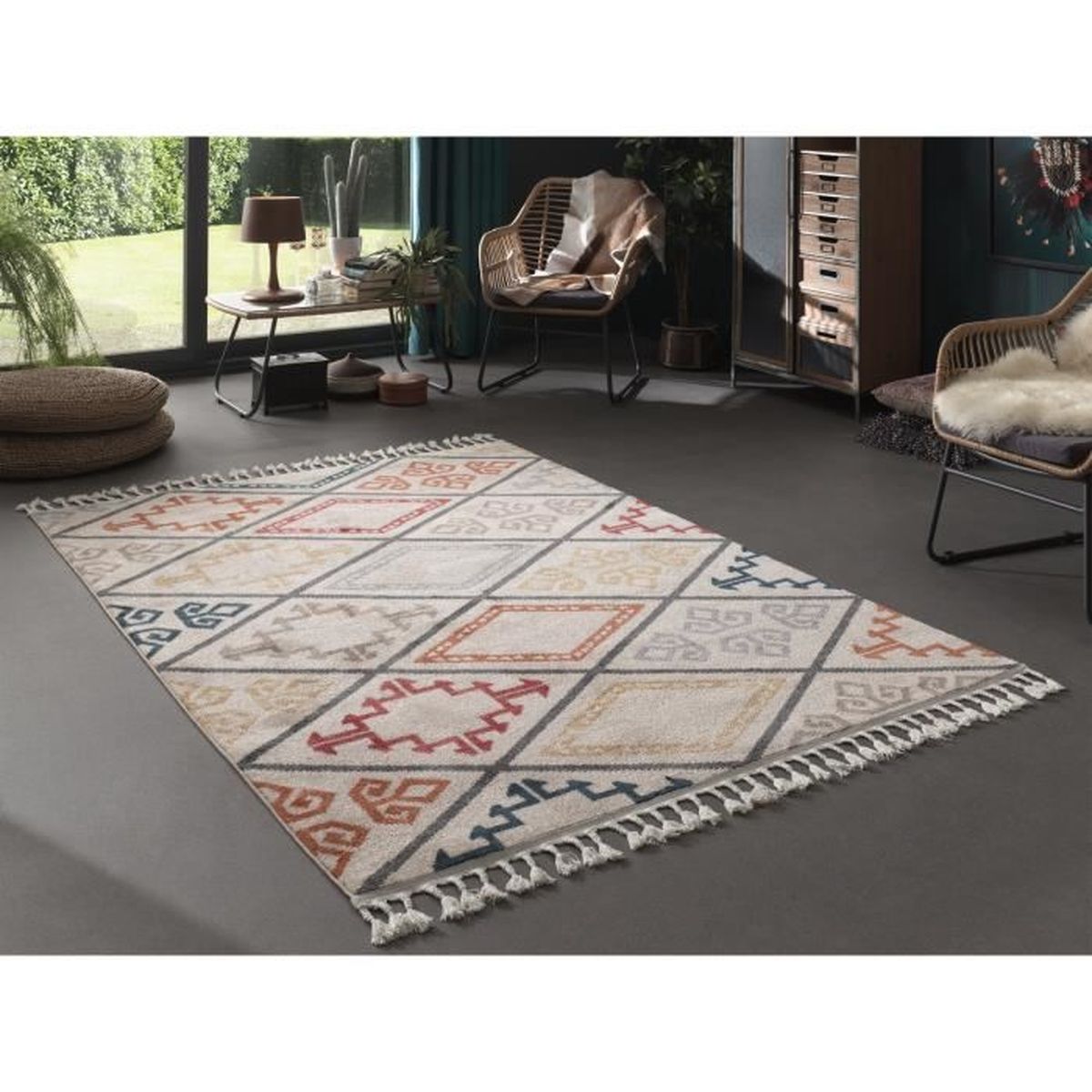 KILIM Tapis  ethnique multicolore  120  x  170  cm Achat 