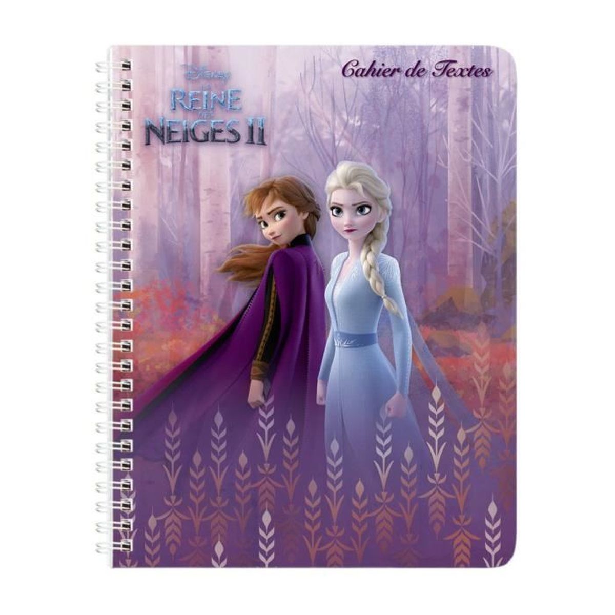 Disney Elsa Reine des Neiges 2 Cahier à paillettes