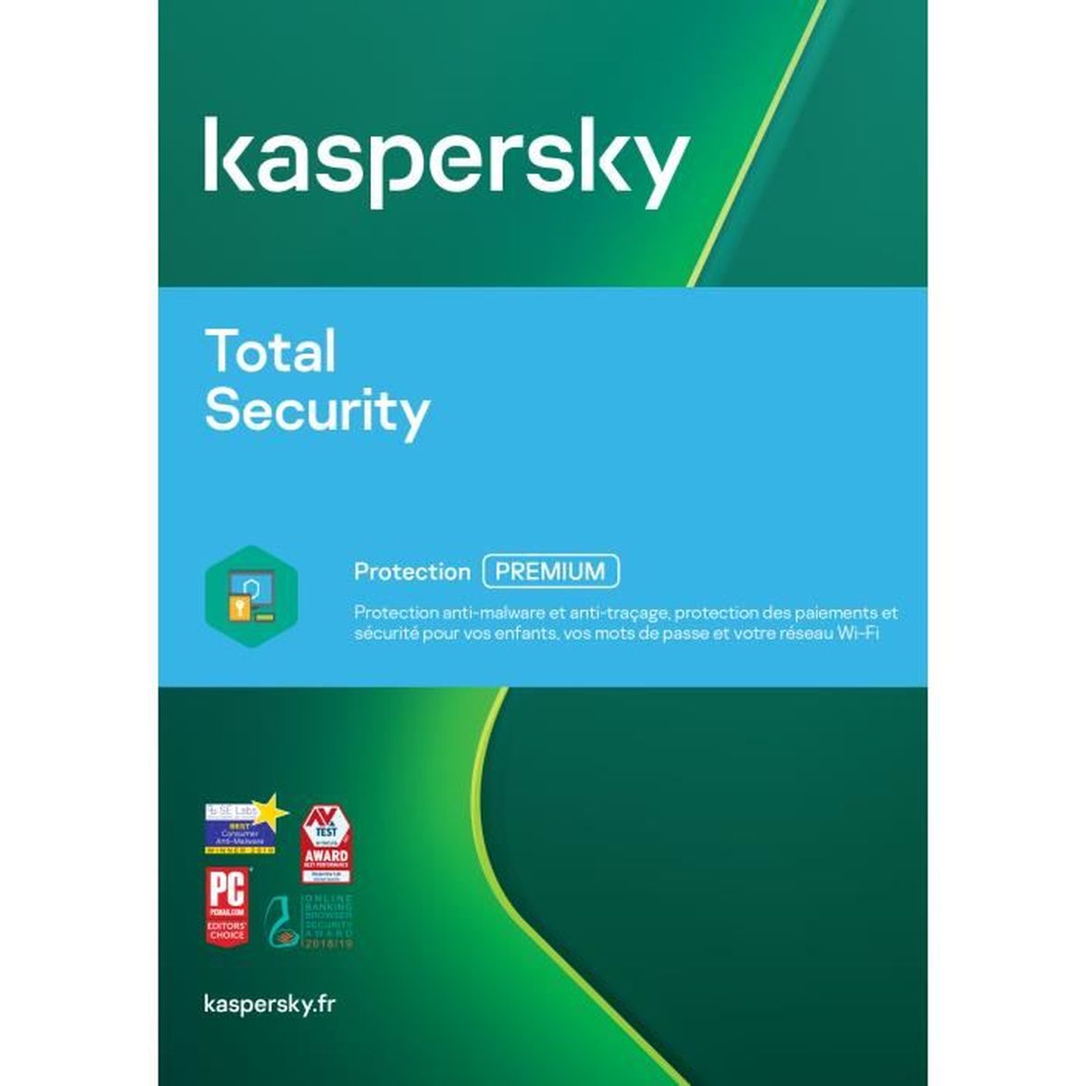 Kaspersky Total Security 2022* - (2 Postes - 1 An) | Version Téléchargement
