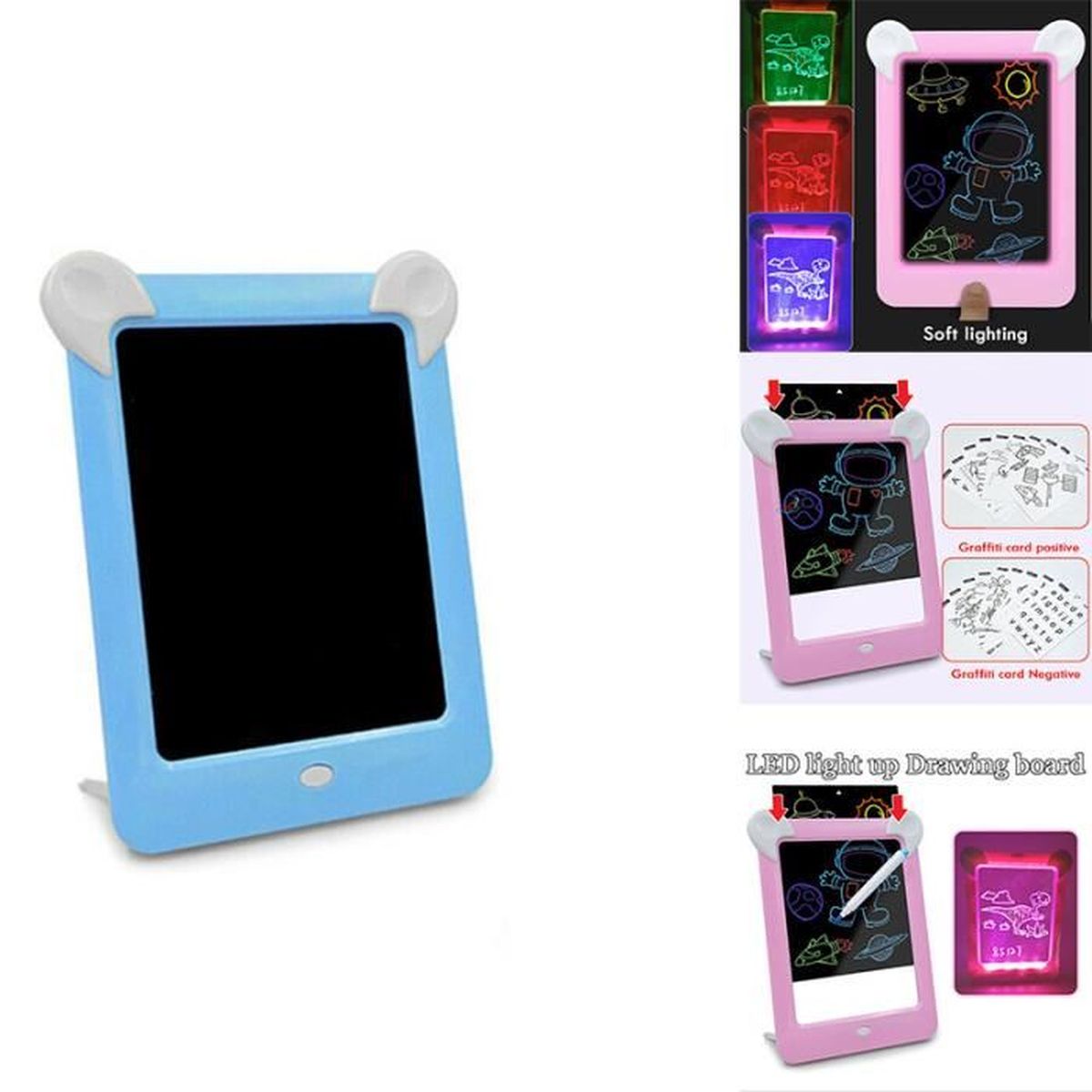 3d Conseil D Ecriture 3d Tableau Magique Dessin Lumineux Portable Planche A Dessin Pour Les Enfants Bleu Prix Pas Cher Cdiscount