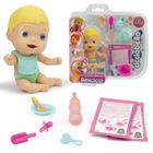 CHUSE Cicciobello Amicicci, Bébé avec Set repas et accessoires, Modèle Garçon Cheveux Blonds, Jouet pour enfants dès 3 ans, CC0221