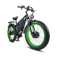BENXI Seeker 24 - Vélo électrique - Tout suspendu - Roues 24" - 52V 2000W Moteur - Batterie 52V 23AH - Frein hydraulique - Vert