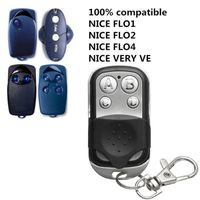 Télécommande de clonage de garage/portail compatible pour s'adapter à Nice FLO1/FLO2/FLO4/VE/VERY