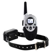 Ecent M86 collier de dressage de chien électrique rechargeable étanche télécommandé sans fil à portée de 1000 mètres avec LCD écran