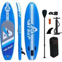 Stand up paddle gonflable - FITFIU Fitness - All Round - pagaie et siège - poids max. 150kg - 320x81x15cm - Bleu