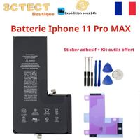 BATTERIE COMPATIBLE AVEC IPHONE 11 PRO MAX AVEC STICKER ADHESIF + OUTILS