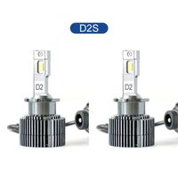 2x Ampoules D2S Phares à LED-12500LM Puissant-Puce Photothermocouple Blanc- Ampoule à haute luminosité