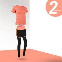 Ensemble de Vêtements de Sport Femme Confortable - HY™ - Fitness 2 Pièces Respirant - Orange