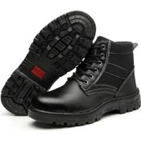 Chaussures De Sécurité Hommes De Sécurité en Cuir PU Haute protection le froid et la chaleur