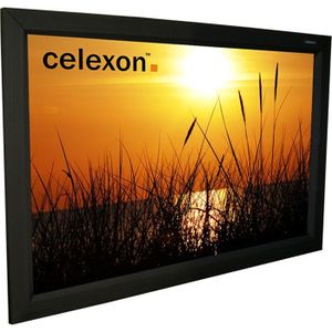 ECRAN DE PROJECTION Ecran de projection - CELEXON - Cadre Home Cinéma - 300 x 169 cm - Blanc mat - Gain 1.2 - Dos noir
