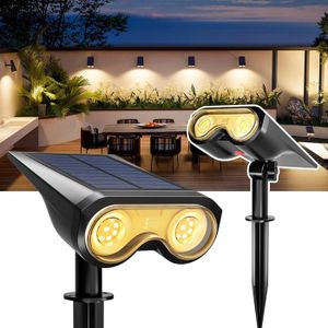 Lampadaire Solaire Pour Parasol - Avec Télécommande - 3 Modes - IP66 Étanche - Décoration Extérieure