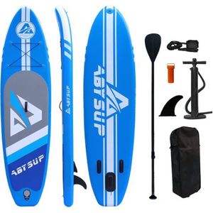 STAND UP PADDLE Stand up paddle gonflable - FITFIU Fitness - All Round - pagaie et siège - poids max. 150kg - 320x81x15cm - Bleu
