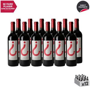 VIN ROUGE Pays d'Hérault Misunderstood Rouge 2018 - Lot de 12x75cl - Domaine Combe Blanche - Vin IGP Rouge du Languedoc - Roussillon - Cépage