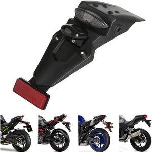 Support de plaque d'immatriculation arrière de moto avec 12V, feu de stop  universel pour Enduro Motocross -THJR150 - Cdiscount Auto