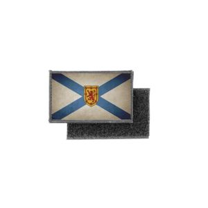 Patch écusson Drapeau Canada Québec - Taille 5x8 Cm - Avec Fixations Mâle Et Femelle - 9