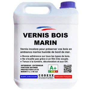 Vernis marin incolore, satiné pour bois 506 1L - BOUCHILLOU ALKYA - Vernis  bois - Berton - Fournitures Industrielles et Produits Métallurgiques pour  pro