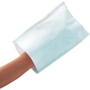 Teqler Gants De Toilette Jetables Lilas – Lot De 2 X 50 – Ultra-Doux Pour Peaux Sensibles