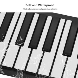 Clavier Piano Pliable 61 Touches, Roll-up Soft Silicone Piano Clavi
