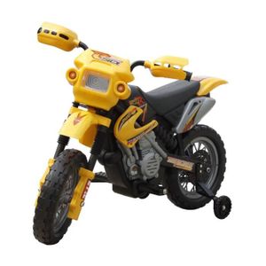 MOTO Cadeau- Moto électrique Jouet Cadeau Enfant Véhicule pour enfants Jaune1297