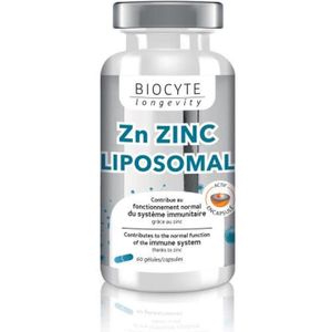 COMPLÉMENT EN MINÉRAUX Biocyte Zinc Liposomé 60 gélules