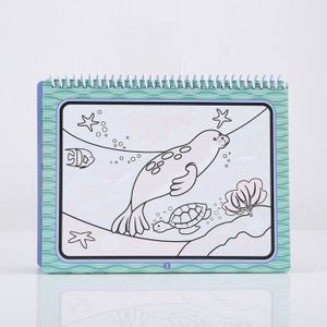 TOOKYLAND Livre de coloriage à l'eau - cahier avec 6 pages réutilisables à  colorier avec le stylo à eau inclus, jouet de voyage et cadeau artistique  pour enfants de 3 ans +