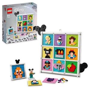 ASSEMBLAGE CONSTRUCTION LEGO® Disney 43221 100 Ans d'Icônes Disney, Création d'Art Mural avec Mickey Mouse pour Enfants