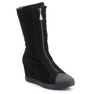 Bottes Femme Deliee Karen Scott - Noir/cognac - Taille 8 M US - Pour Mollets Larges - Neuf Avec Emballage