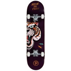 SKATEBOARD - LONGBOARD Skate PLAYLIFE Tiger Blanc