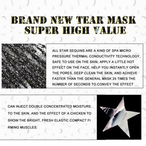 MASQUE VISAGE - PATCH Pwshymi-Star Mask Sky Glow Glitter Sequin Stars Mask Peel off Masque hydratant Soins de la peau du visage 60g parfum hydratant