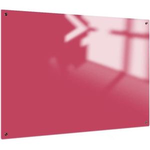 TABLEAU - PAPERBOARD Tableau Blanc Verre Solid Rose Bonbon Magnétique 6