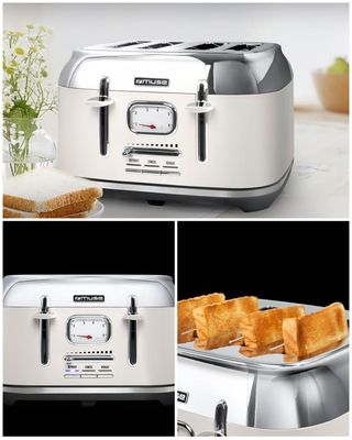 Grille Pain Avec 2 Fentes Vintage Beige 155/1 - Grille Pain BUT