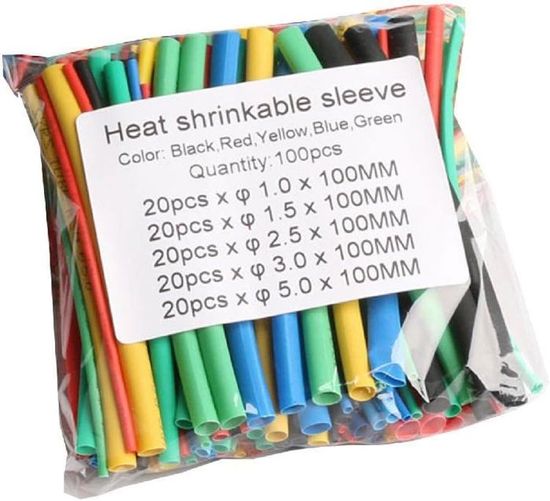 Gaine Thermorétractable Rouge, Bleue Et Verte/jaune Klauke 2,4-9,5mm X 160mm | Gainage | FR