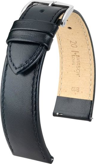 Bracelet De Montre COBRA En Cuir De Vachette écologique 18 Mm - Noir Mat - Neuf Avec étiquettes