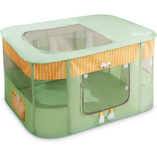 Parc Pour Chiots Pliable - Enclos Intérieur Tente Rouge - Idéal Petit Chien Ou Chat