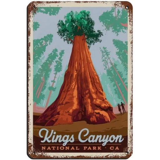 Plaque Décorative En Métal Vintage – Dimensions 20,3 X 30,5 Cm – Décoration Murale Pour Maison, Bar, Café, Jardin – Trous Pré-percés - 2