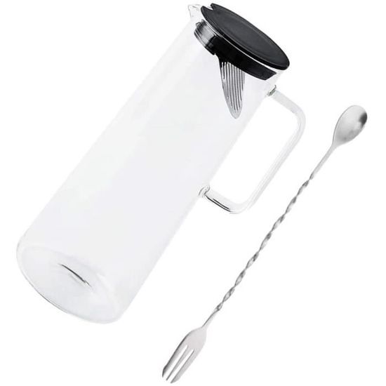 Pichet En Verre Borosilicate 550 Ml Avec Poignée - Résistant à La Chaleur (cuisinière, Micro-ondes), Pour Lait, Sirop, Latte Art
