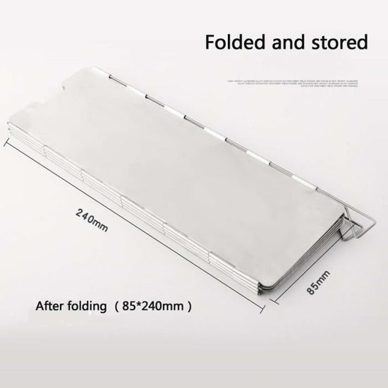 Lot De 10/12/16 Plaques Pare-brise Pour Réchaud – Aluminium Avec Sac à Cordon