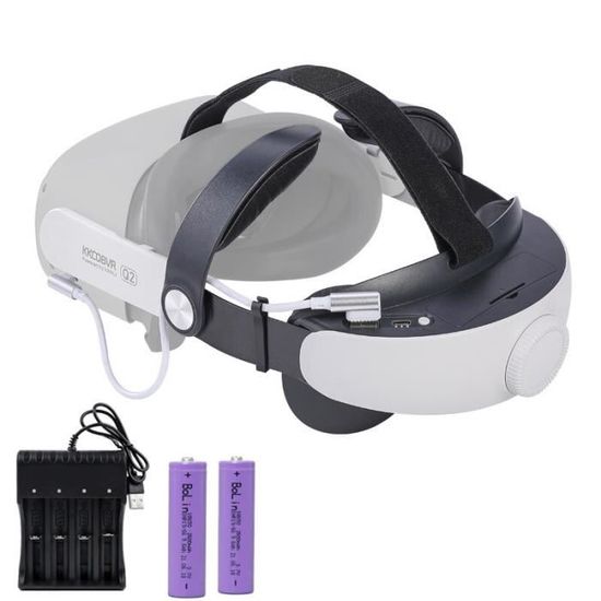 Batterie pour Oculus Quest 2, Kinwin 20 000 mWh, batterie d'extension pour accessoires Meta Quest
