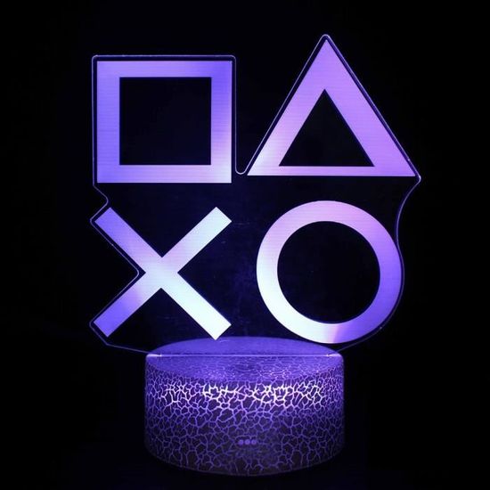 7 couleurs calendrier - 3D XBOX Playstation PS4 Jeu Veilleuse LED Couleur Setup Gaming Lampe de Table de Bure
