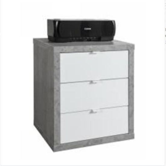 Caisson De Bureau Costway 3 Tiroirs - Rangement Organisé Pour Documents A4 - Noir Moderne 37x34x66,5 Cm
