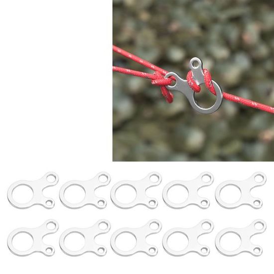 Tendeurs Corde Plastique 50 Tendeurs De Corde à 3 Trous Accessoire Camping Randonn E Pour Tentes Et