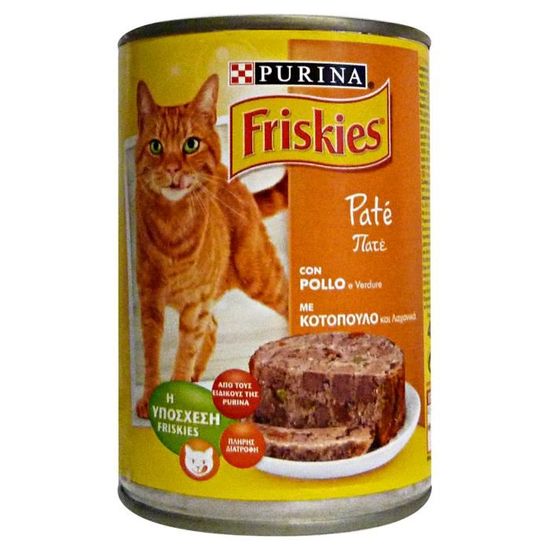 FRISKIES . 400 Gr Wet Pate Poulet - Légumes - Nourriture pour chats