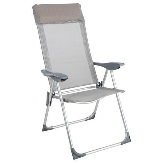 fauteuil relax de jardin pliant aloe gris cdiscount jardin