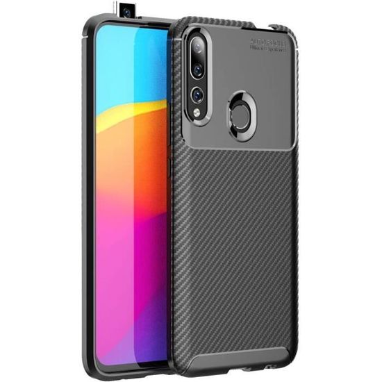 Coque Huawei Y5 2019 - Silicone TPU Effet Carbone Noir - Anti-choc, Fine