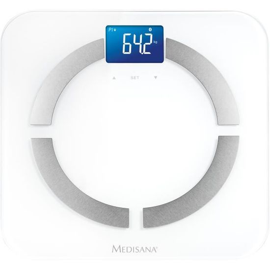 MEDISANA - Pèse-personne avec analyse corporelle - 40422 - Bluetooth - 180kg - Piles incluses
