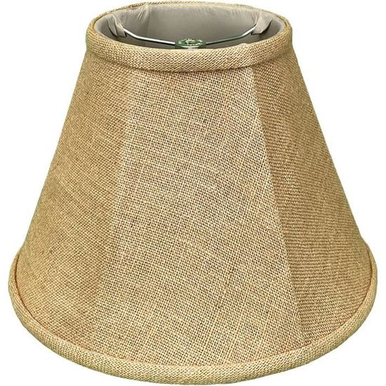 Abat-jour En Toile De Jute E27 - Taille 23x23x18 Cm - Pour Lampe De Table, Salon, Chambre - Éclairage Doux, Ambiance Chaleureuse