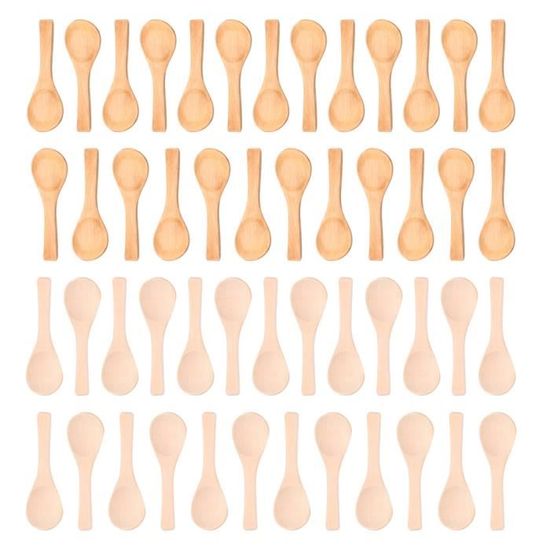 50 Pi Ces De Petite Cuill Re En Bois Mini Cuill Re Cuill Re Caf De 50-pi-ces-de-petite-cuill-re-en-bois-mini-cuill-re-cuill-re-caf-de