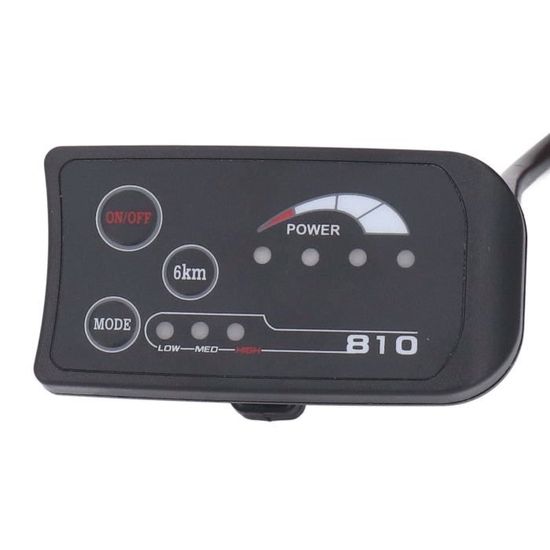 Display LCD S810 Per Bici Elettrica 36V/48V, Schermo LED A 4 Fili Con Memoria Marcia E Controllo Potenza, Impermeabile E Compatibile Con Manubrio 22,2 Mm